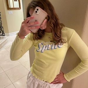 Yellow Sprite long sleeve shirt